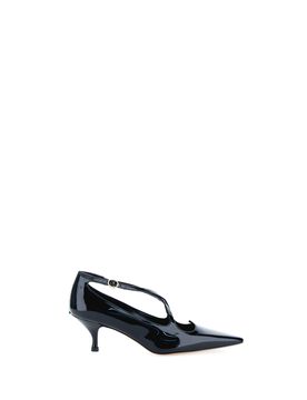 Décolleté pelle verniciata NERO 38.5