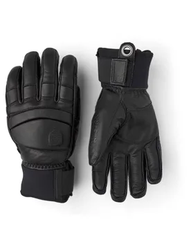 Leder Skihandschuhe Fall Line Glove Black/Black für Herren aus Leder Größe 11 schwarz - Hestra - FashionsVida