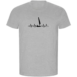 Sailing Heartbeat Eco Short Sleeve T-shirt Heather Grey 3XL Men