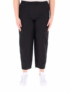 JURERE Pantalone misto lino NERO S