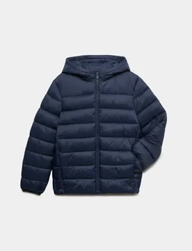 Stormwear™ Lightweight Padded Puffer Coat (6-16 Yrs) Navy male - M&S - FashionsVida