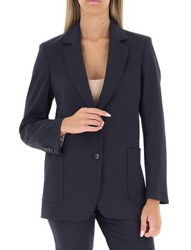 Blazer misto lana BLU NOTTE 38