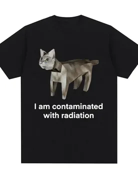 I Am Contaminated with Radiation Cat Memory T-shirt. Summer Women Men Humorous Print T Shirt Casual Cotton Short Sleeve Tops - Aliexpress - FashionsVida