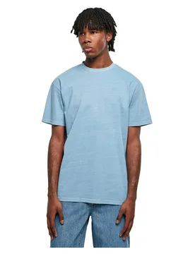 Maglietta A Maniche Corte Heavy Oversized Garment Dye Horizon Blue S - Urban classics - FashionsVida
