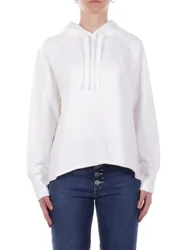 Donna felpa f517kf0254d 000 felpa regular in felpa bianco