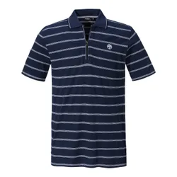 Poloshirt mit Zipper „Rudi“ blau L Herren