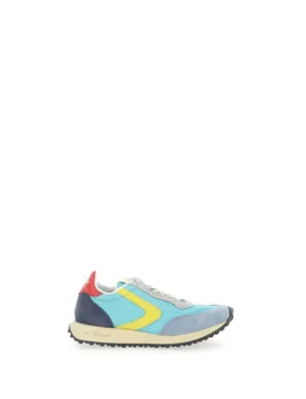 Sneakers inserti pelle AZZURRO 37 - Valsport - FashionsVida