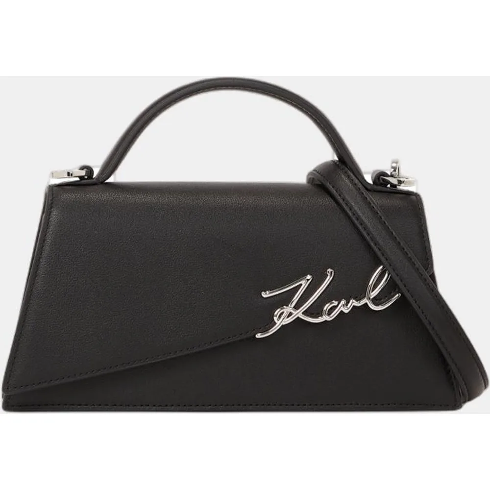 Bandolera pequño de piel con solapa - Karl Lagerfeld - FashionsVida