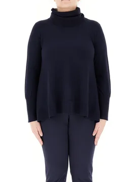Dolcevita misto viscosa BLU NOTTE S - ELENA MIRO' - FashionsVida