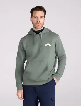 Graphic Mens Overhead Hoodie - Green - EMS - FashionsVida