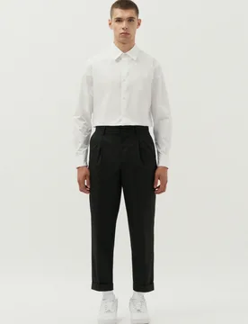 Regular Relaxed Chino Hose Uni Schwarz 48 - Seidensticker.com - FashionsVida