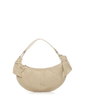 Borsa media in pelle Furoshiki