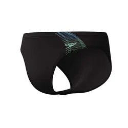 Medley Logo 7 Cm Swimming Brief Black / Alfalfa Green UK 38 Men