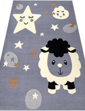 Teppiche Teppich Bcf Flash Sheep 4000 - Schaf 160x220 Cm 160x220 Cm