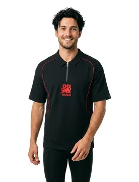 Hugo Polo à Manches Courtes Duero Black L