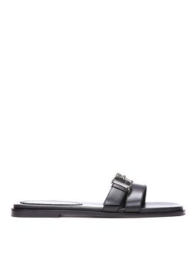 Sandali piatti in pelle D2 Statement