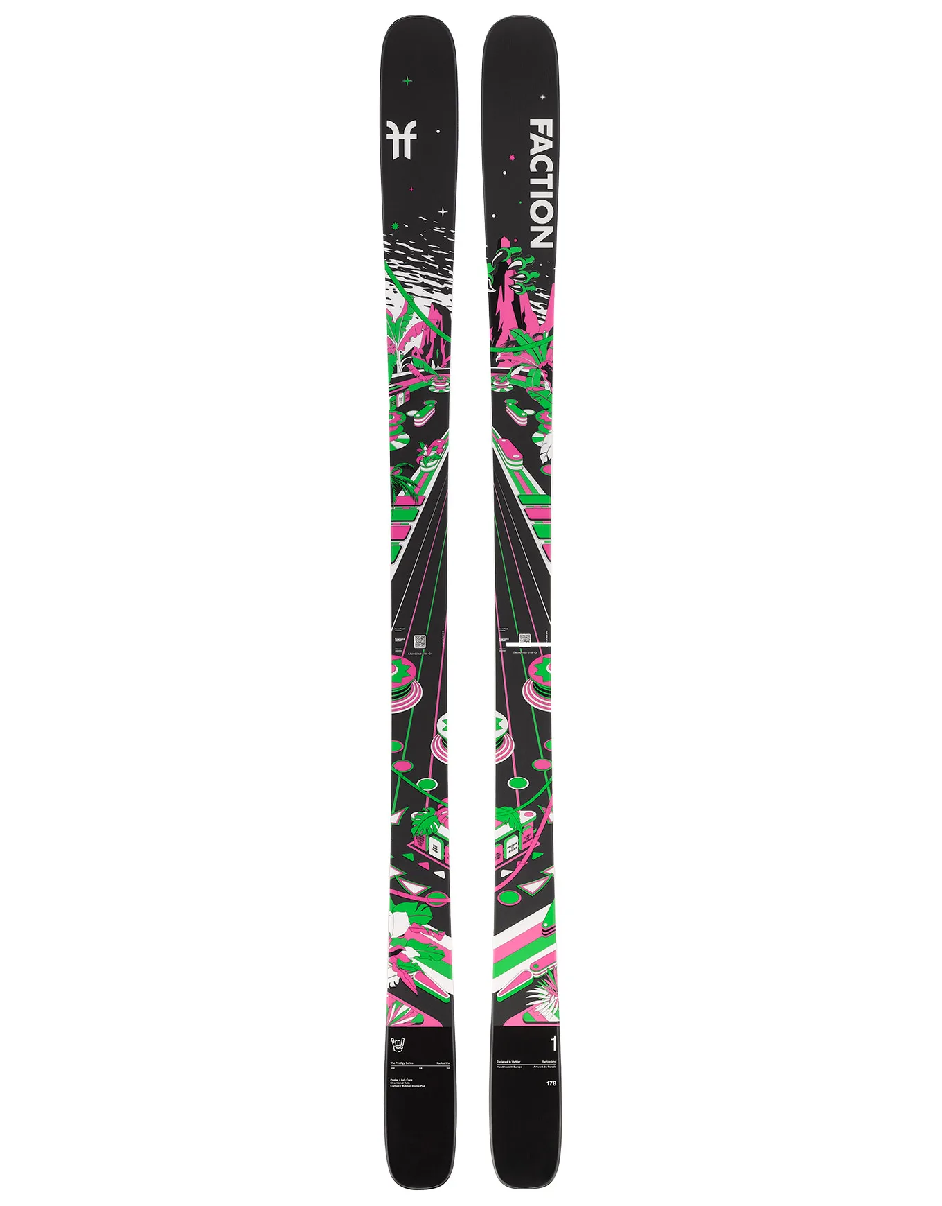 Skis all-mountain - Prodigy 1 2026 - Taille 184 cm - Noir - Faction - FashionsVida
