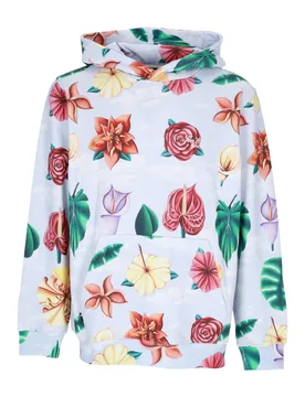 Felpa Cappuccio Uomo Flourish Pullover Light Blue - The Hundreds - FashionsVida
