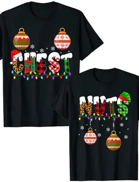 Funny Chest Nuts Couples Christmas Chestnuts Adult Matching T-Shirt Xmas Costumes for Couples His and Her Girlfriends Boyfriends - Aliexpress - FashionsVida
