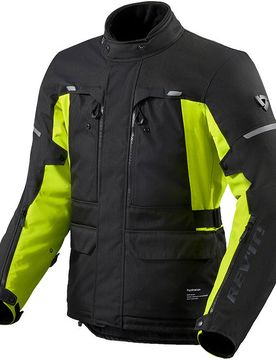 Giubbotto Moto Jacket Outback 5 H2O Nero Giallo Neon taglia XL
