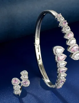 HIBRIDE Classic Bangle Ring Set For Women Full Micro CZ Pave Cubic Zircon Party Wedding Saudi Arabic Dubai Jewelry Set N-1665 - Aliexpress - FashionsVida