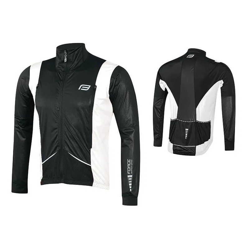 Force Giacca bici X58 nero-bianco - FORCE - FashionsVida