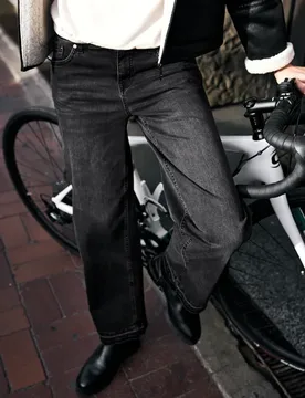 Street One Wide Leg Jeans female Schwarz - Street One Studio - FashionsVida