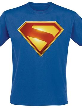 DC Comics T-Shirt - 2025 - Gleaming Logo - S bis 3XL - für Männer - Größe 3XL - blau - EMP exklusives Merchandise! - Männer - male
