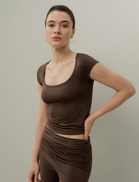 Donna Girocollo Silk Breeze Jersey Maglietta XL