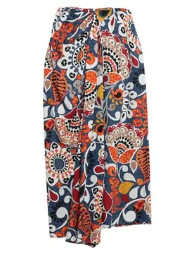 Midi-Rock Damen Nachtblau 32 Damen - Manila Grace - FashionsVida
