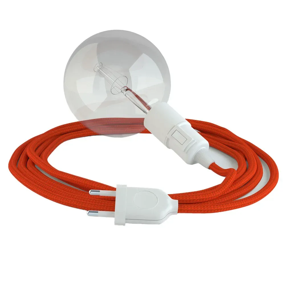 Cables Suspension Luminaire Rm15 5 M Orange / White One Size - Creative - FashionsVida