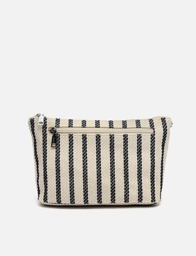 Großes Kulturtäschchen Playa mit Jacquard-Streifenmuster