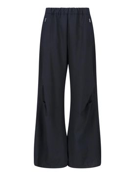 Pantaloni ampi in misto lana