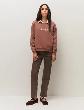 Pantalón vaquero pitillo de mujer de tiro medio con trabillas - System Action - FashionsVida