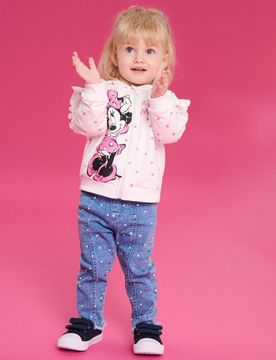 Felpa con cappuccio Minnie Mouse - panna
