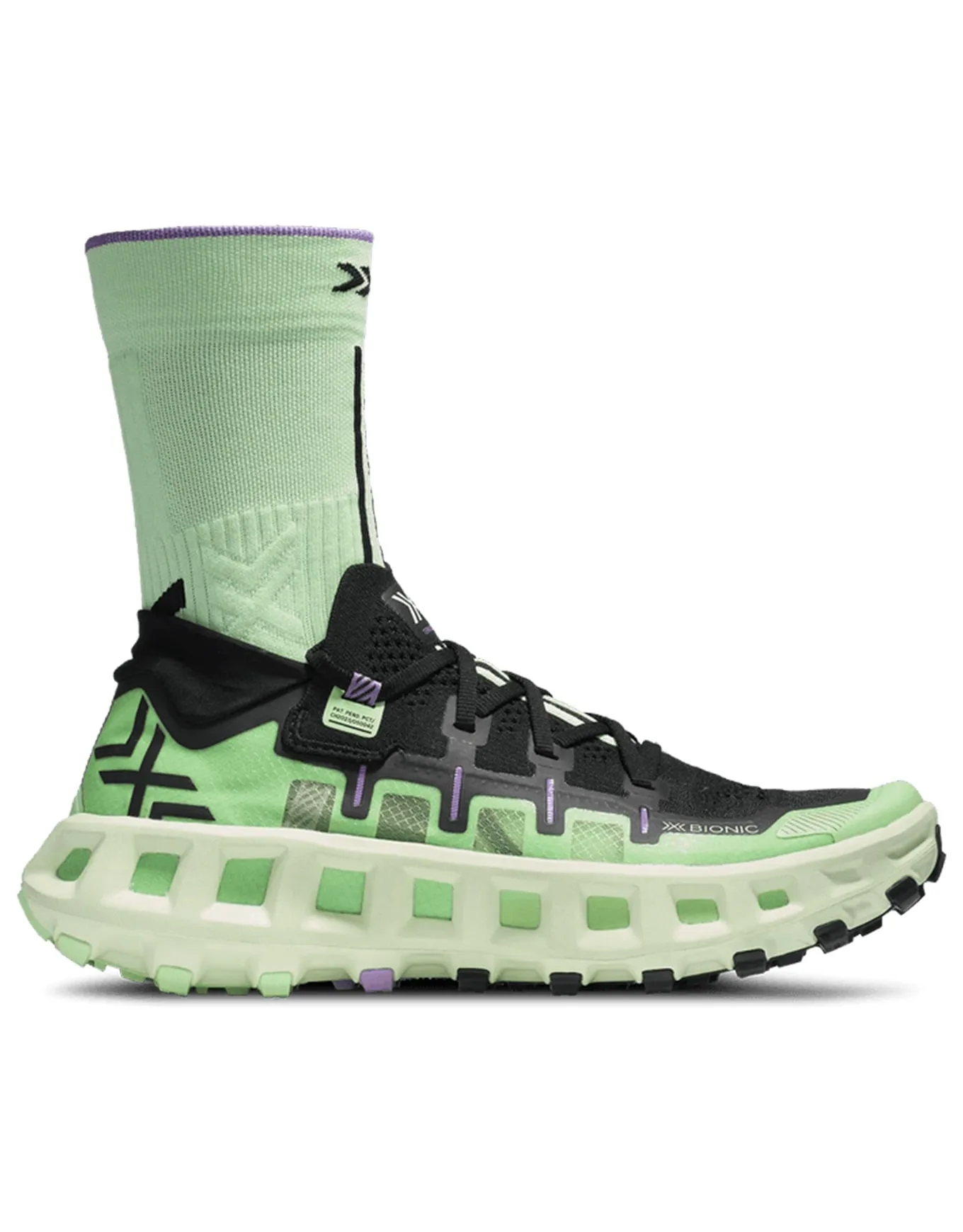 Chaussures de trail - Terraskin X01 Digital Lime/X Black - Taille 43 1/3 - Vert - X-BIONIC - FashionsVida