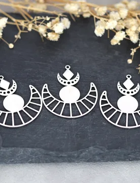 Pcs Eclipse of the Sun Luna Moon Art Line 316L Stainless Steel Pendant Charms for Jewelry Making Personalize Earrings Bracelets - Aliexpress - FashionsVida
