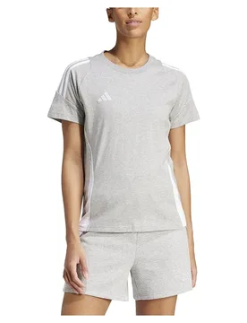 T-shirt à Manches Courtes Tiro24 Sweat Medium Grey Heather / White L - Adidas - FashionsVida