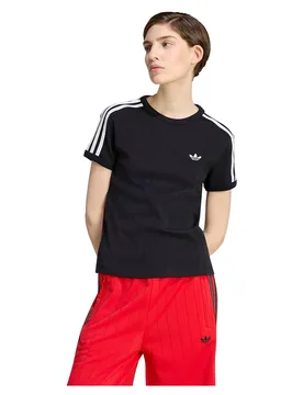 Originals Maglietta A Maniche Corte Pinstripe Slim Black / White / Grey Two S - Adidas - FashionsVida