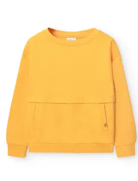 Boboli Pull Fleece Flame Mustard 5 Années Fille