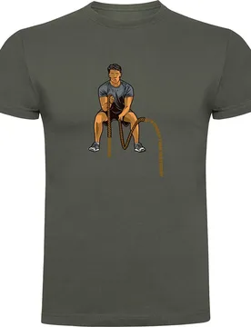 T-shirt à Manches Courtes Crossfit Ropes Dark Army Green M - Kruskis - FashionsVida