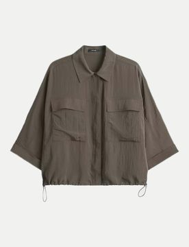 Crashbluse mit Utility Details Fropa Braun 38