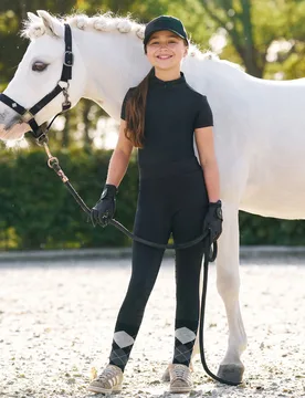 Kinder Reitleggings IRH BASIC Full Grip black 164 - Imperial Riding - FashionsVida
