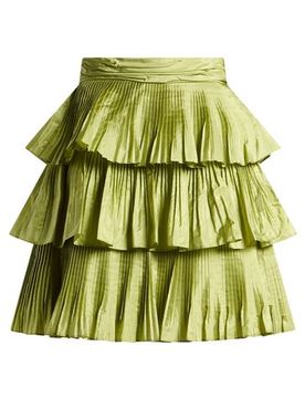 Minifalda Mujer Verde claro 34 Mujer