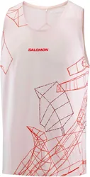 Débardeur respirant et léger - S/Lab Speed Singlet M Lilac Ash - Taille S - Beige