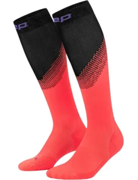 CORE RUN EDT. SPLIT SOCKS TALL Herren Neon Coral/Black Gr. 5 - Cep - FashionsVida