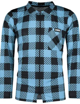 Maillot à Manches Longues Plaid Cycling