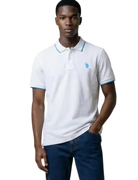 Herren Polo Weiß 516744