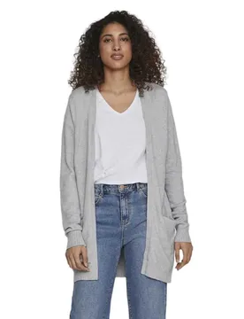 Cardigan Ril Open Medium Grey Melange XL