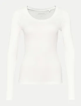 Opus Langarmshirt Sorana Beige 42 - Opus - FashionsVida